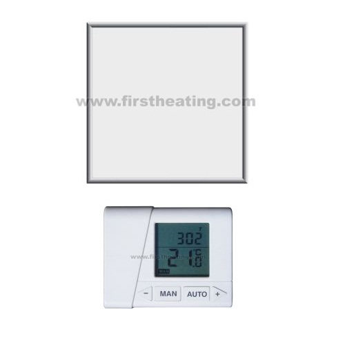 IR grelni panel First Heating ECO 1000 W - B/Č/BS/ČS termostat (60x60x3,5)