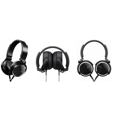 SONY slušalke EXTRA BASS MDR-XB600 Črne SO-MDRXB600B