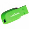 USB DISK SANDISK 64GB CRUZER BLADE ZELENA, 2.0, zelen, brez pokrovčka
