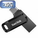 USB C & USB disk SanDisk 64GB Ultra Dual GO, 3.1/3.0, 150 MB/s, rn *PROM