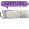 USB C & USB DISK SanDisk 32GB Ultra Dual LUXE, 3.1, srebrn, kovinski, branje do 150MB/s