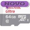 SDXC SANDISK MICRO 64GB ULTRA, 100MB/s, UHS-I, C10, adapter