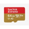 SDXC SANDISK MICRO 64GB EXTREME, 170/80MB/s, A2, U3, V30, C10, UHS-I, adapter