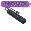 USB-C hub s 7 vhodi, USB 3.0, 0,15m, črn, ORICO TWC3-7A ADAORI082