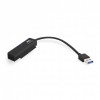 Adapter USB 3.0 v SATA za 2.5" SSD/HDD, črn, Ewent SSAEWE001